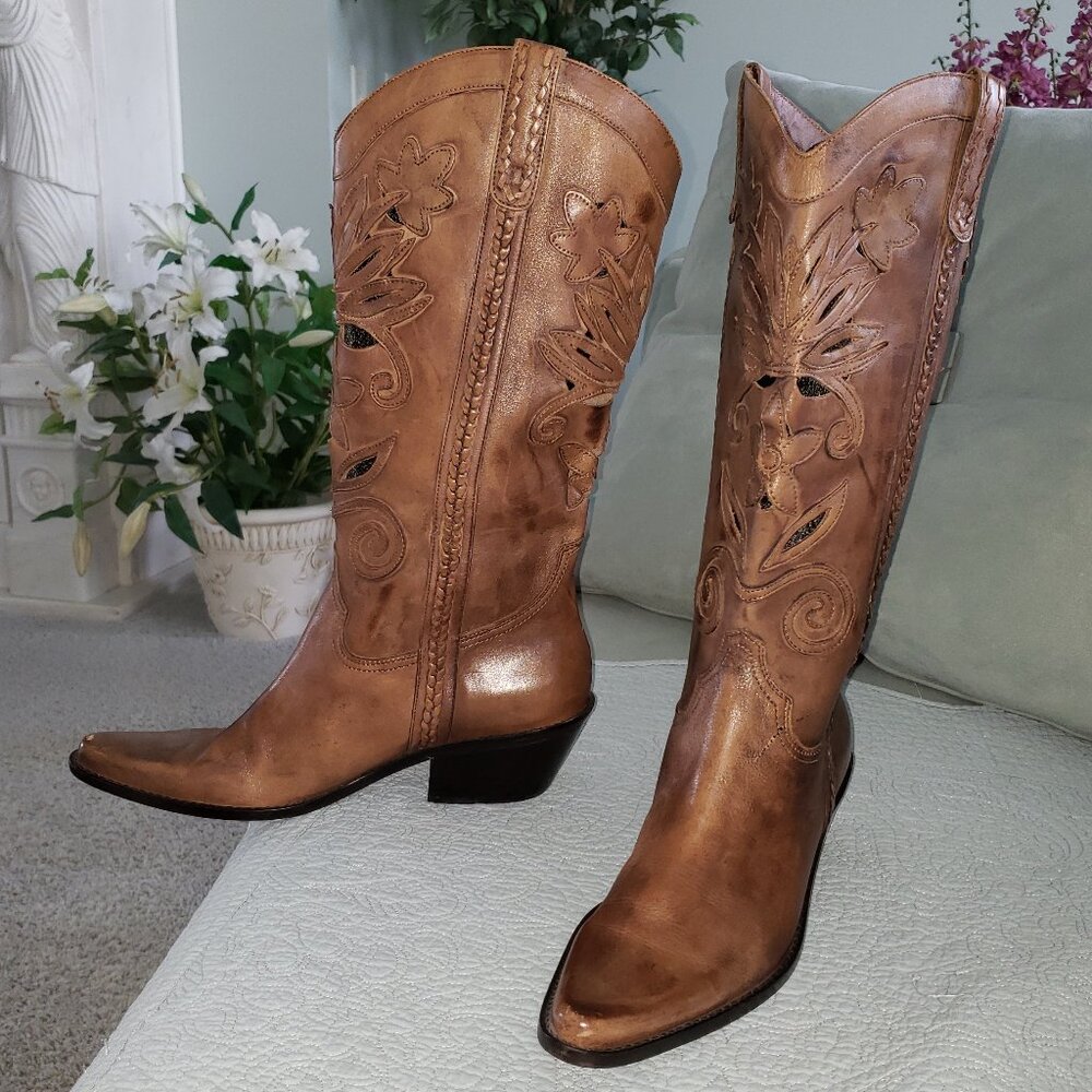 Matisse "Made in Brazil" Genuine Leather Western Boots - Women's 9 - Very Nice